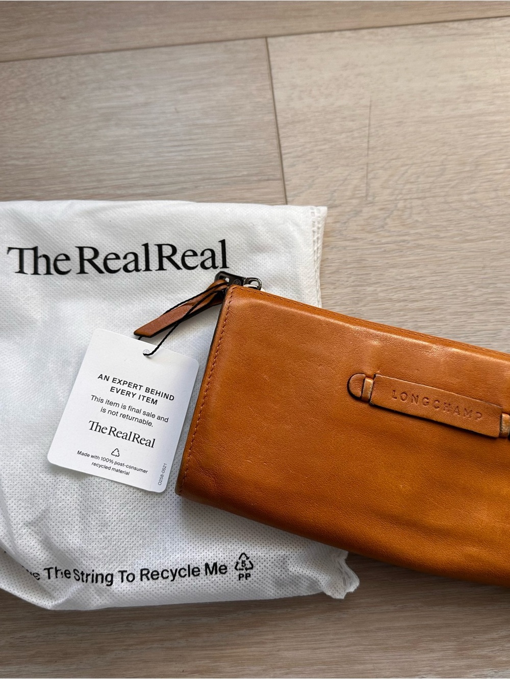Vintage Longchamp Cogac Leather Continental Wallet - Authenticated